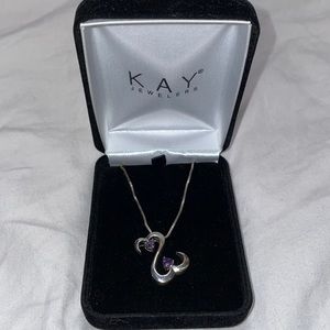 Kay sterling silver and amethyst neclace